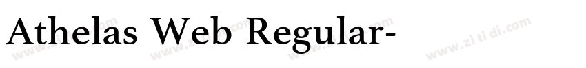 Athelas Web Regular字体转换